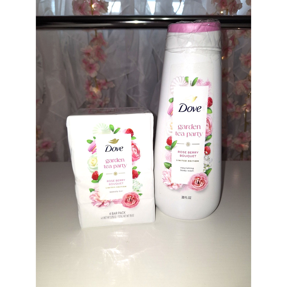 Dove Limited Edition Garden Tea Party Rose Berry Bouquet2-Piece Bundle